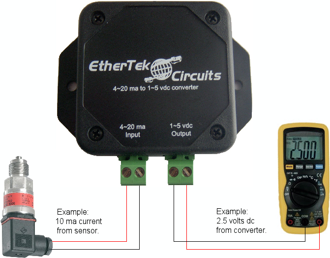 4~20 ma to 1~5 vdc converter