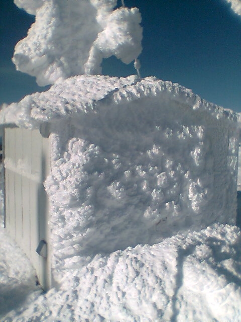 Apex site in the winter.